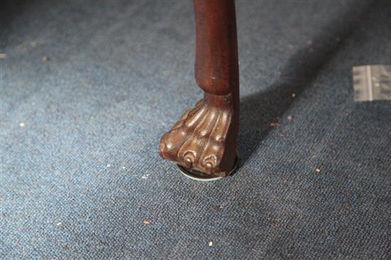 An Irish mahogany serving table, W.3ft 10in. D.2ft 11.5in. H.2ft 5.5in.